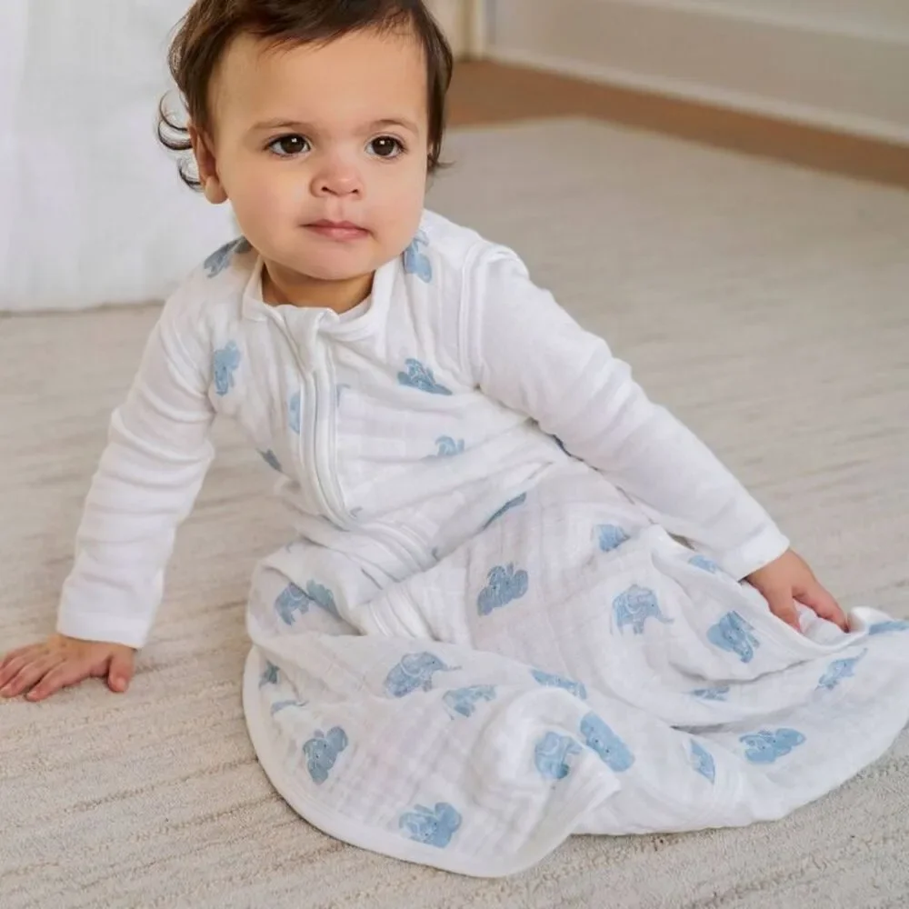 aden + anais Organic Wearable Blanket - 0-6 Months - Animal Kingdom - Hello